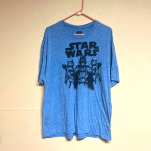 Star Wars t-shirt heather blue with black logo